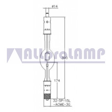 (OB) Ксеноновая лампа ASL XM4000-7HS/G